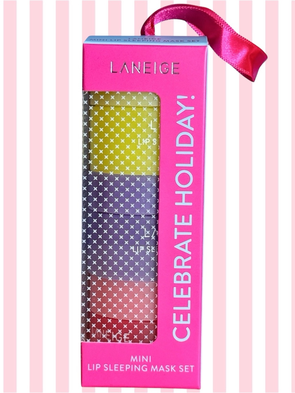 Laneige Mini Lip Sleeping Mask Set - Lemon, Grape & Berry - New In Box